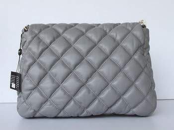 7A Discount Chanel Cambon Quilted Lambskin Hobo Bag 46956 Grey - Click Image to Close